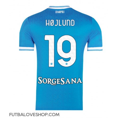 Dres SSC Napoli Rasmus Hojlund #19 Domáci 2025-26 Krátky Rukáv
